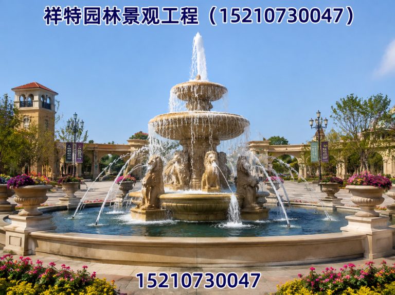 安新县喷泉工程展示图
